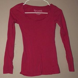 Long sleeve pink shirt